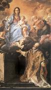 Maratta, Carlo The Madonna and its aparicion to San Felipe Neri oil
